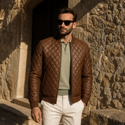 Slim Fit Lederjacke | Collinz