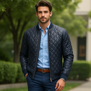 Slim Fit Lederjacke | Collinz