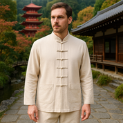 Katana Fusion Orientalisches Leinenset mit langen Ärmeln | Nikura