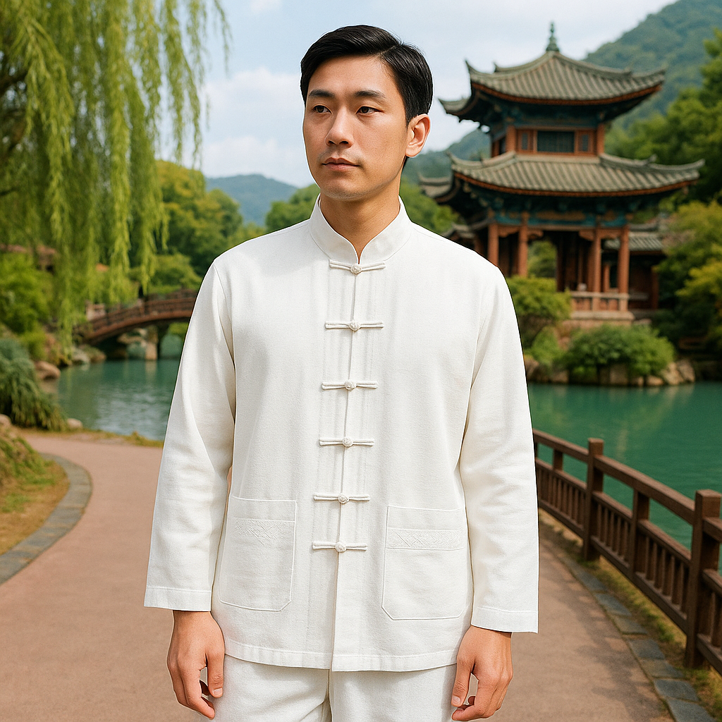 Katana Fusion Orientalisches Leinenset mit langen Ärmeln | Nikura