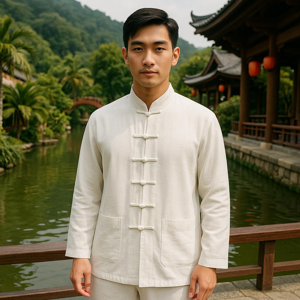 Katana Fusion Orientalisches Leinenset mit langen Ärmeln | Nikura