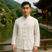 Katana Fusion Orientalisches Leinenset mit langen Ärmeln | Nikura