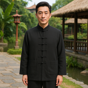 Katana Fusion Orientalisches Leinenset mit langen Ärmeln | Nikura