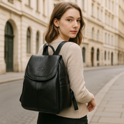 Diebstahlsicherer Lederrucksack für stilvolle Frauen | Edame