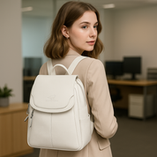 Diebstahlsicherer Lederrucksack für stilvolle Frauen | Edame