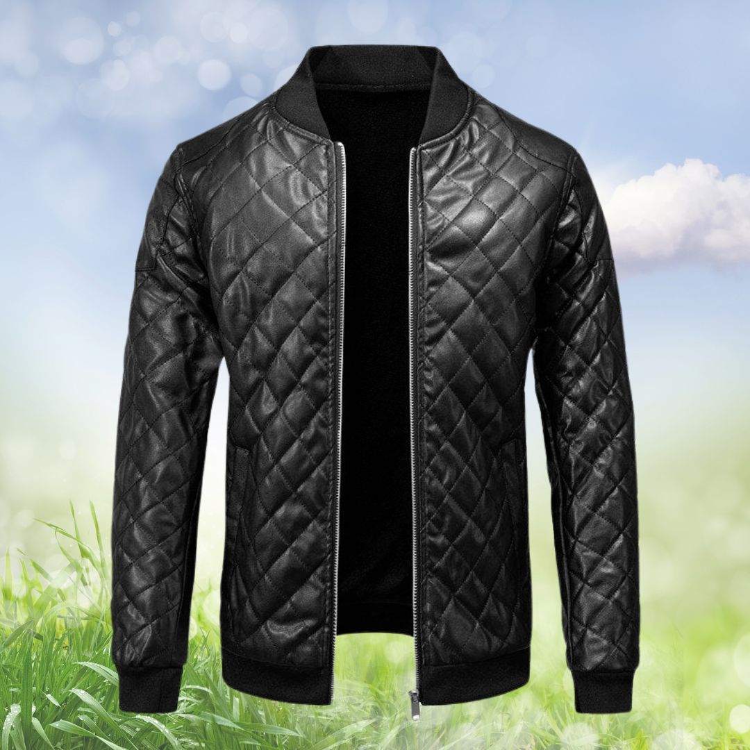 Slim Fit Lederjacke | Collinz