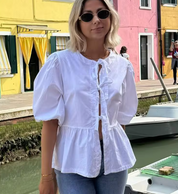 Bluse mit Puffärmeln für Damen | Samitra