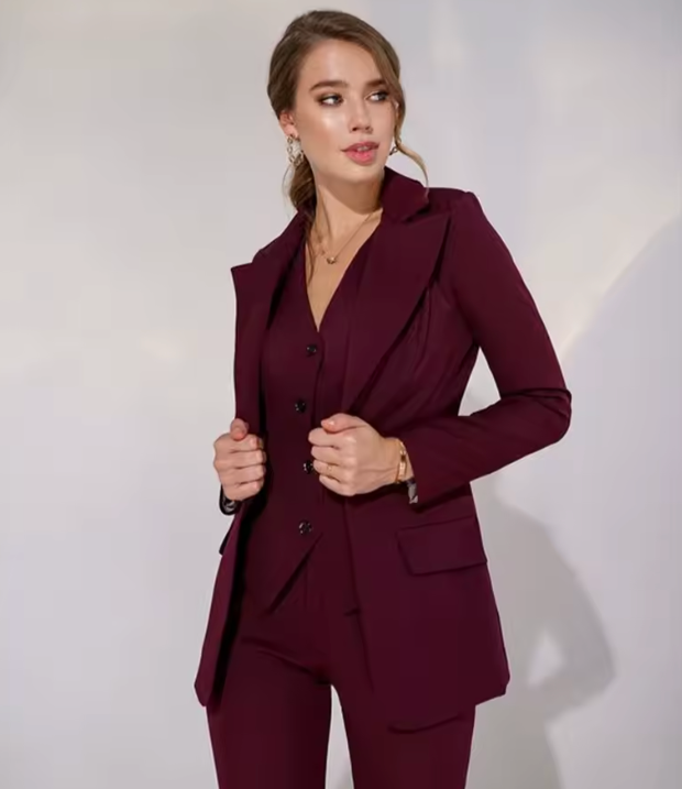 3-teiliger eleganter Anzug für Damen | Krystina