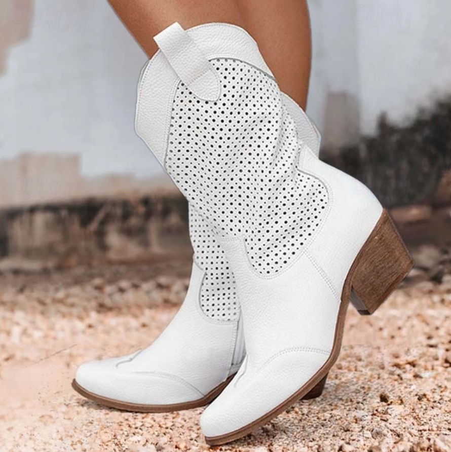 Cowboystiefel, die atmen können - Frühling/Sommer Stiefel | Laury