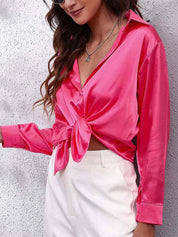 Cleora | Seidenhemd mit Langen Ärmeln für Damen