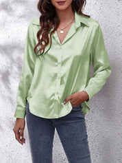 Cleora | Seidenhemd mit Langen Ärmeln für Damen