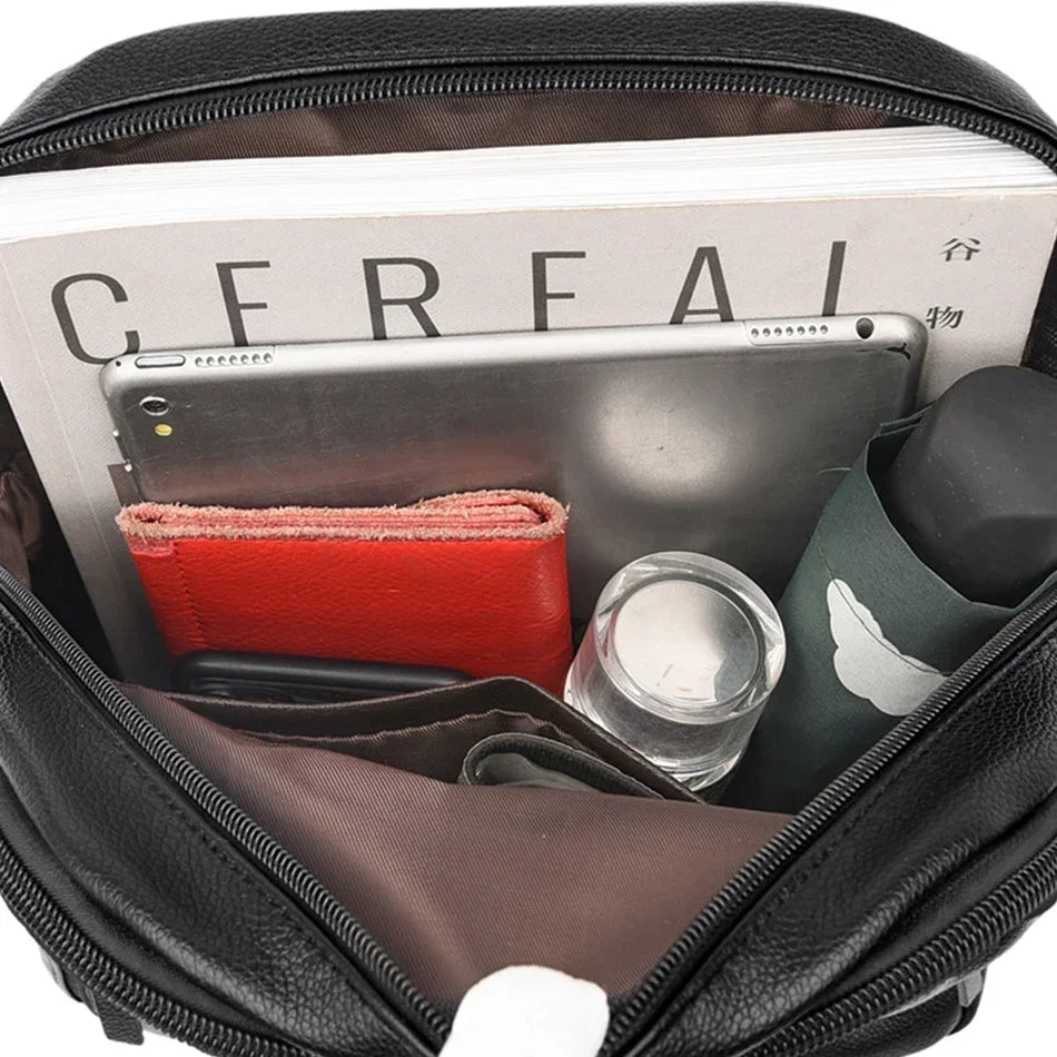 Anti-Diebstahl-Lederrucksack für Damen mit großem Fassungsvermögen | Lottie