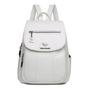 Diebstahlsicherer Lederrucksack mit großem Fassungsvermögen für Damen | Intto