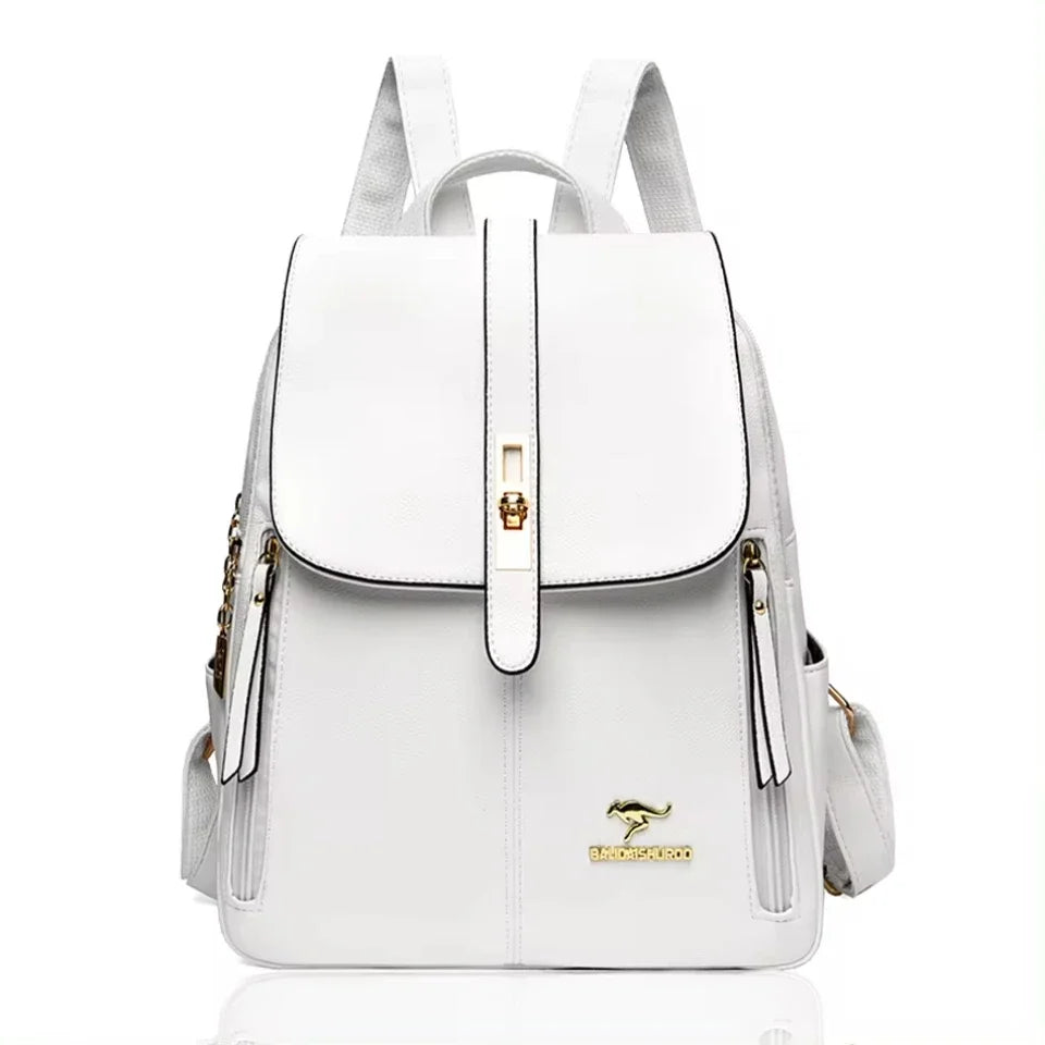 Anti-Diebstahl-Lederrucksack für Damen mit großem Fassungsvermögen | Lottie