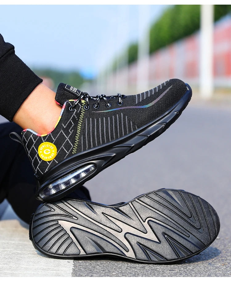 Orthopädische Arbeitsschuhe | Unisex Sicherheitsschuhe mit Stahlkappe - Rodeu