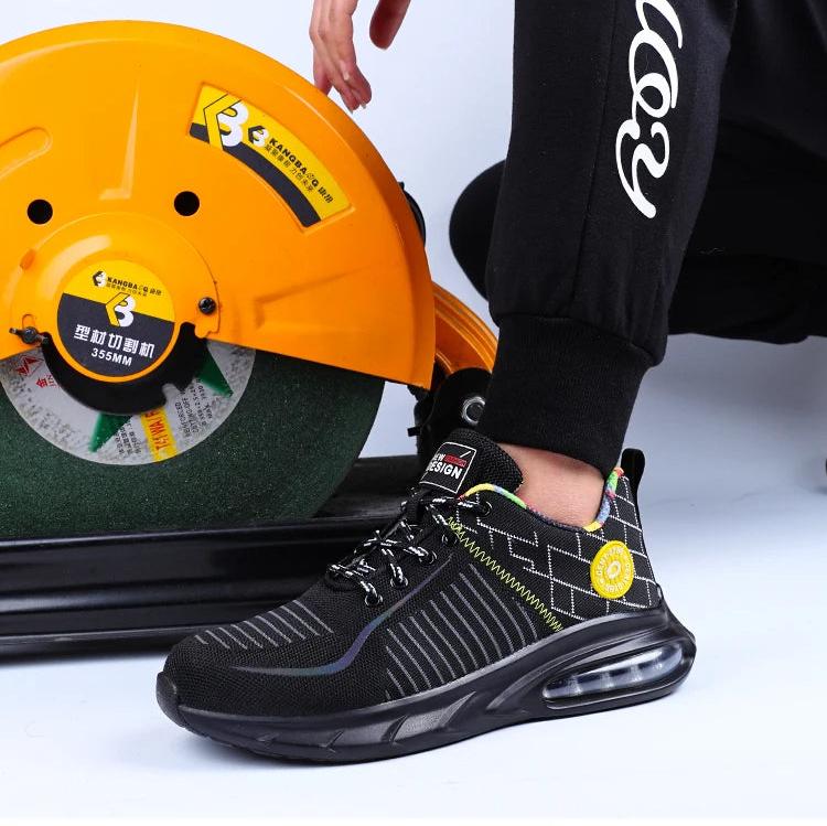 Orthopädische Arbeitsschuhe | Unisex Sicherheitsschuhe mit Stahlkappe - Rodeu