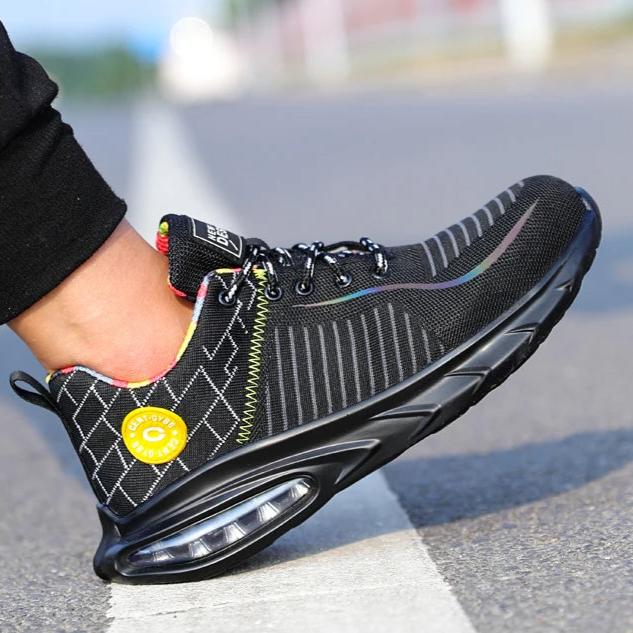 Orthopädische Arbeitsschuhe | Unisex Sicherheitsschuhe mit Stahlkappe - Rodeu