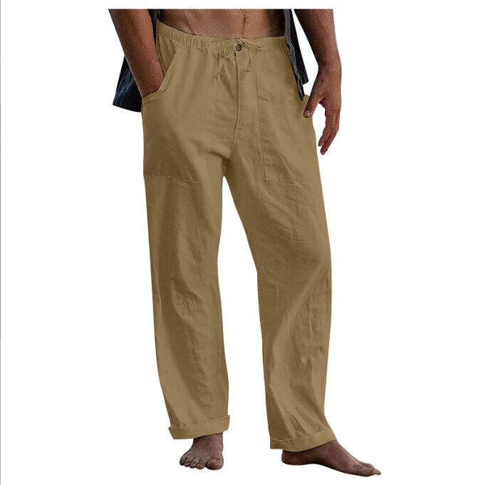 Leinenhose mit elastischem Bund für Herren | Uwenzo