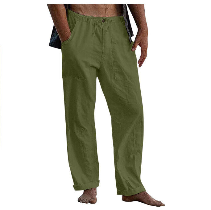 Leinenhose mit elastischem Bund für Herren | Uwenzo